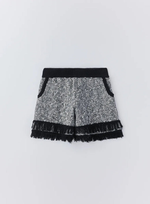 ツイーディーニットパンツ (Tweed Black / Free)