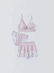 [3SET]選べるトップスアイテム＋ブルームフレアショートパンツ＋クラシックリュクスショーツ - MES VACANCES