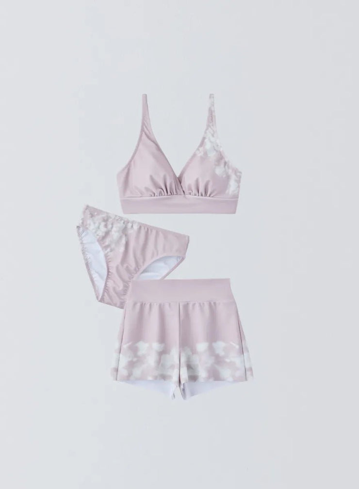 [3SET]選べるトップスアイテム＋ブルームフレアショートパンツ＋クラシックリュクスショーツ - MES VACANCES