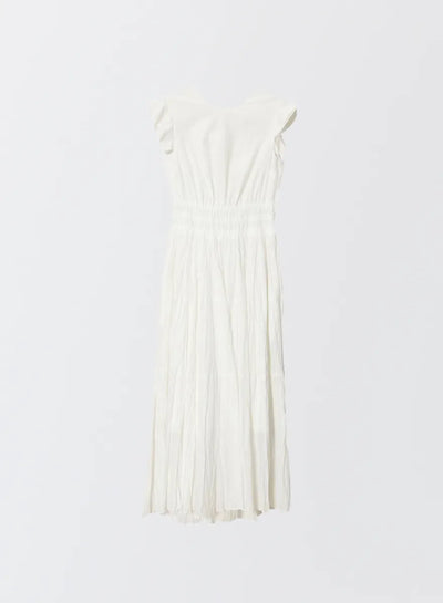 コットンリネンバックリボンワンピース