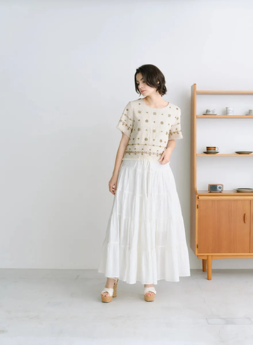 ビジュートップス リネンエクラビジュートップス – MES VACANCES