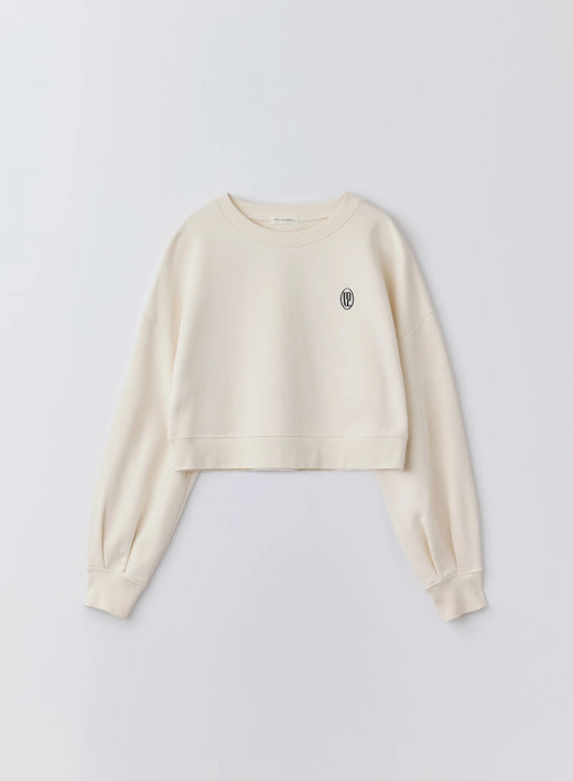 ロゴ刺繍ショートスウェット (OFF WHITE / Free)