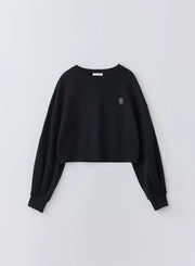 ロゴ刺繍ショートスウェット（BLACK / ASH GRAY / OFF WHITE） - MES VACANCES