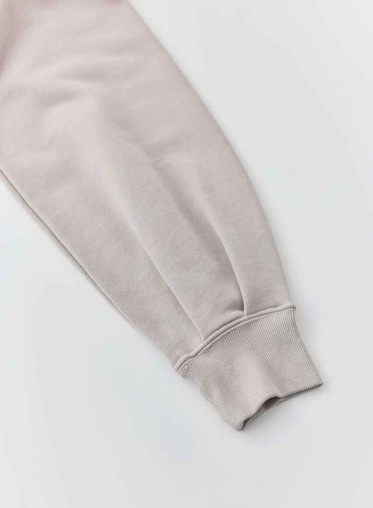 ロゴ刺繍ショートスウェット（BLACK / ASH GRAY / OFF WHITE） - MES VACANCES