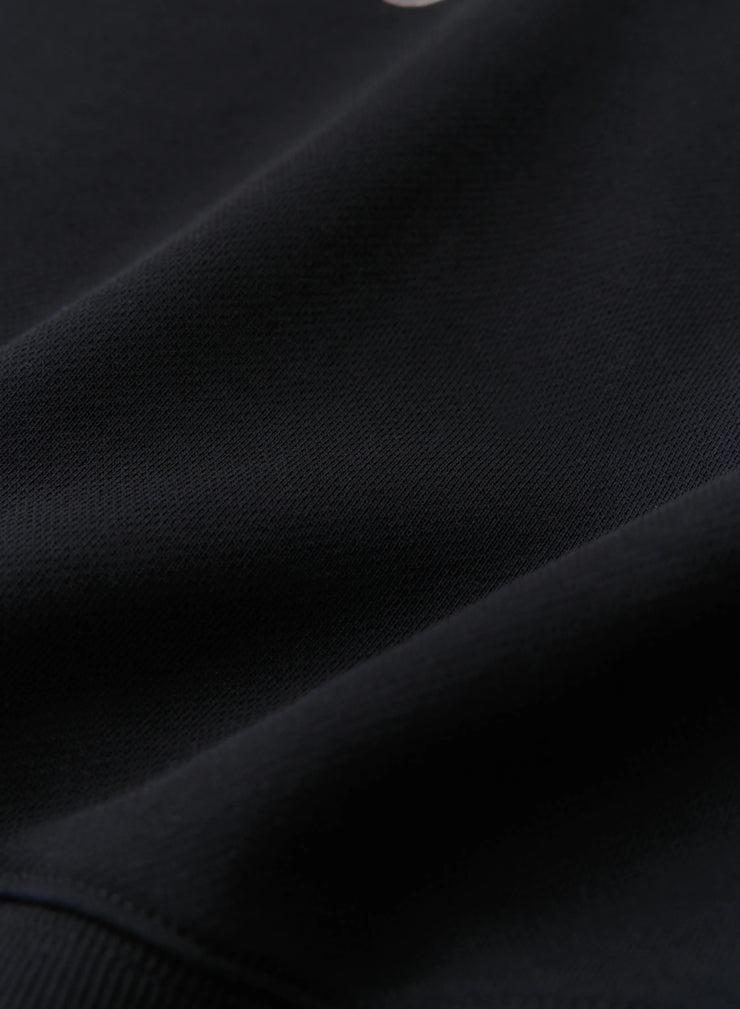 ロゴ刺繍ショートスウェット（BLACK / ASH GRAY / OFF WHITE） - MES VACANCES