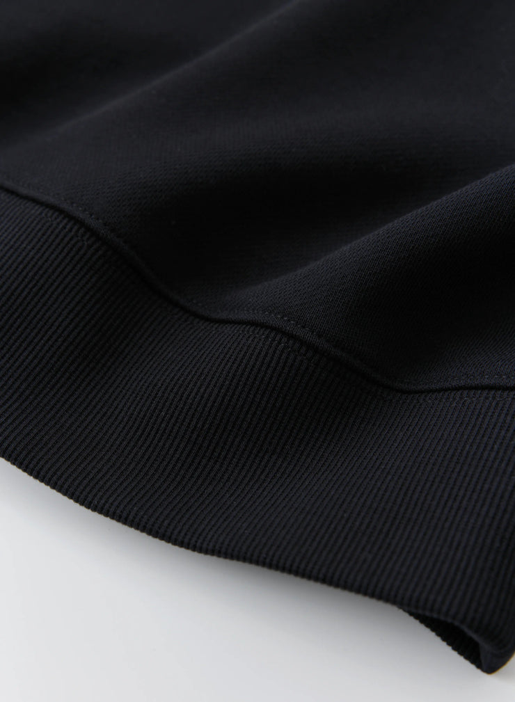 ロゴ刺繍ショートスウェット（BLACK / ASH GRAY / OFF WHITE） - MES VACANCES