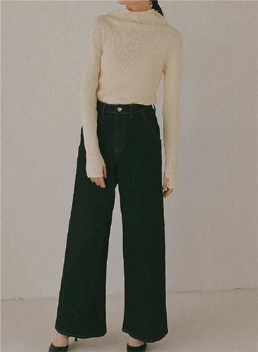 【MES VACANCES×EDWIN】CO:RE DENIM ワイドパンツ Indigo (S / Indigo)