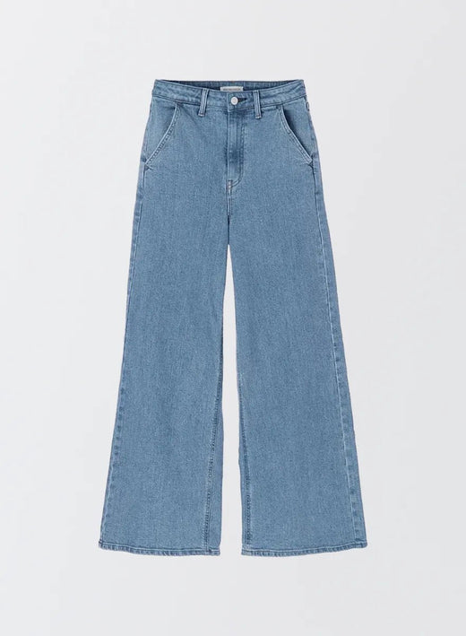 【MES VACANCES×EDWIN】CO:RE Denimワイドパンツ LightBlue (M / LightBlue)
