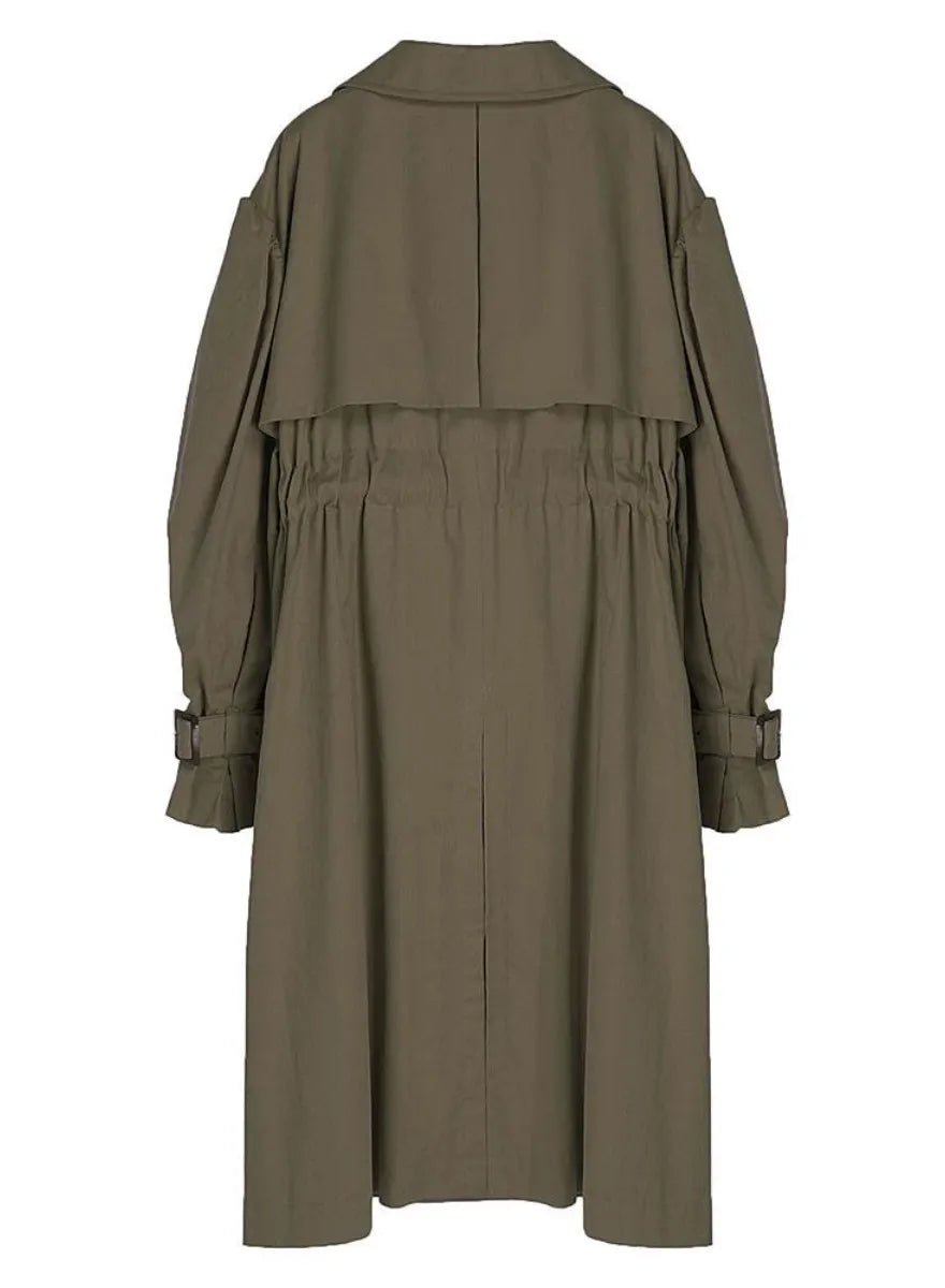 Organic cottonパフスリーブトレンチコート – MES VACANCES Organic cottonパフスリーブトレンチコート – MES VACANCES