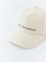 キャンバスロゴキャップ - MES VACANCES