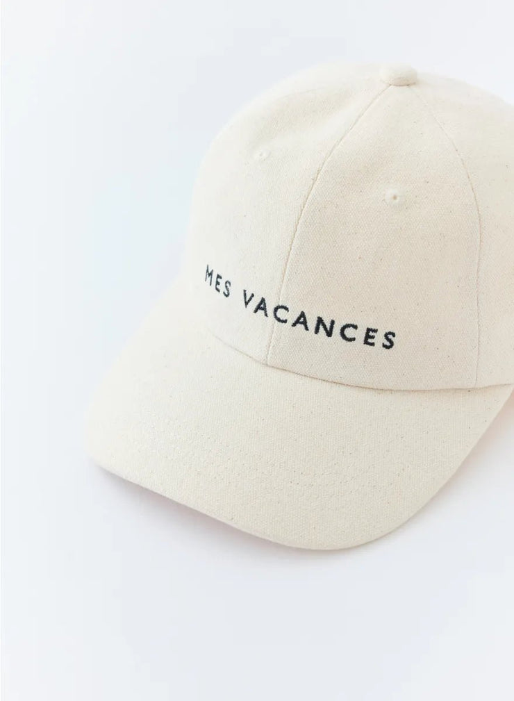 キャンバスロゴキャップ - MES VACANCES