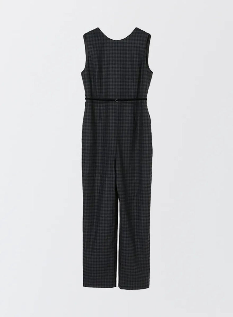 MES VACANCES - ウールチェックオールインワン