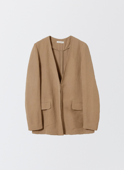 ウォッシャブルノーカラージャケット - MES VACANCES