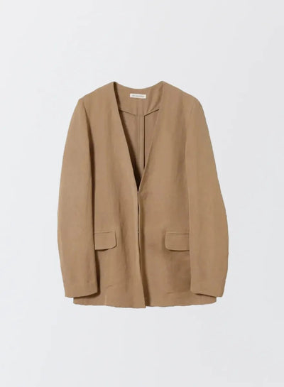 ウォッシャブルノーカラージャケット - MES VACANCES