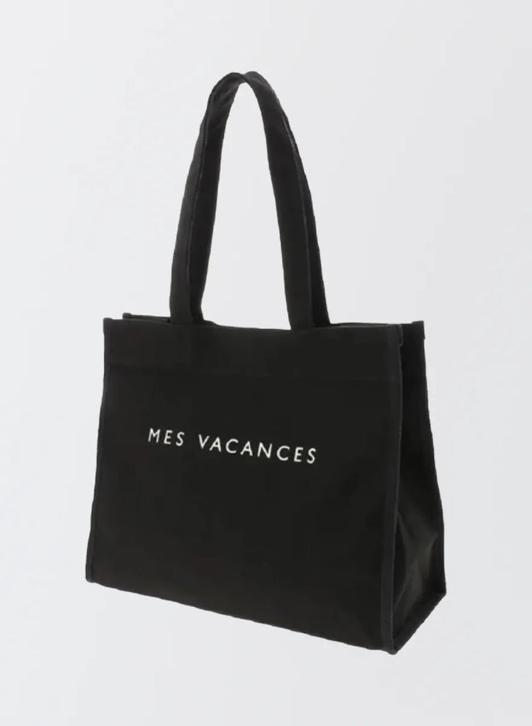 MES VACANCES - キャンバスロゴトートバッグ