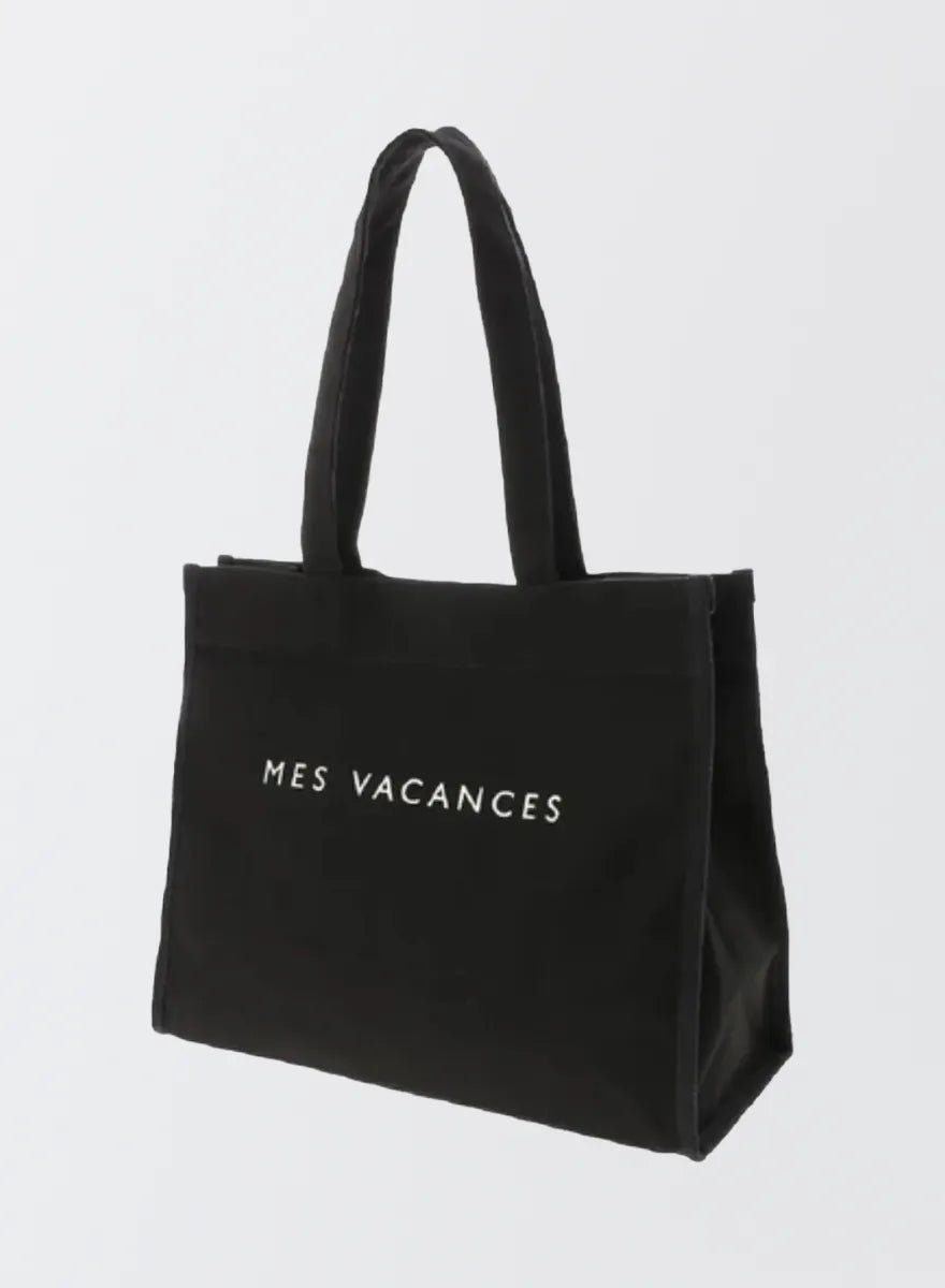MES VACANCES - キャンバスロゴトートバッグ