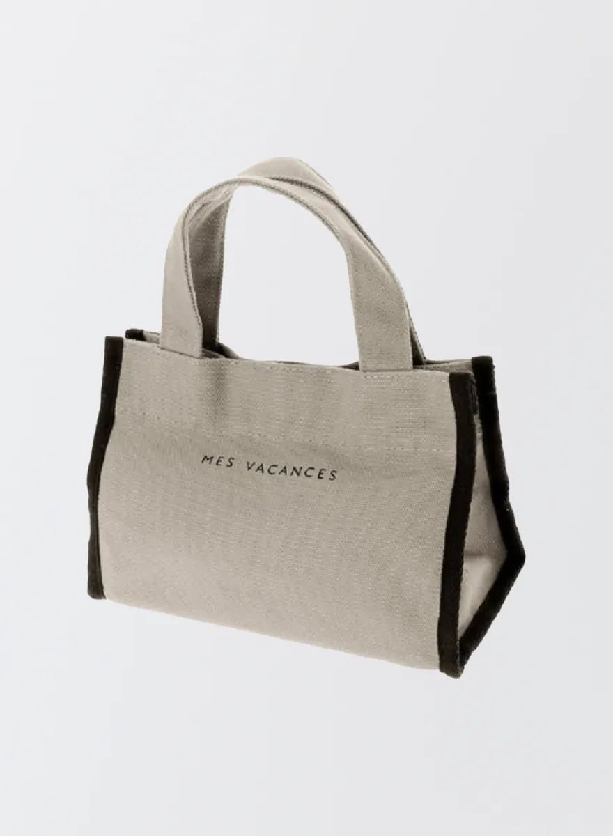 MES VACANCES - キャンバスロゴランチトートバッグ
