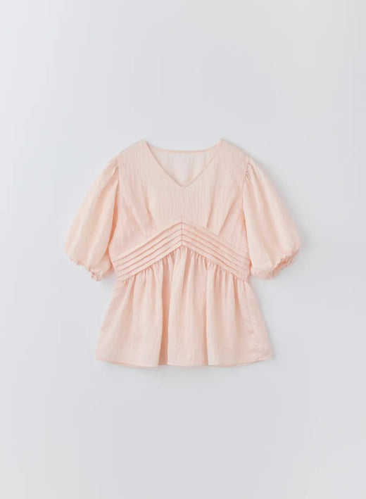 エアリーブルームジャガードトップス (Clay Pink / Free)