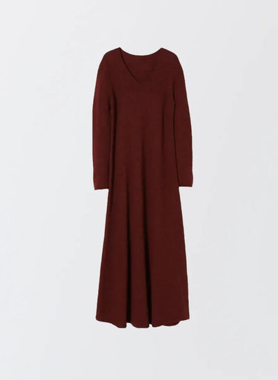 ホールガーメント ウールロングニットワンピース - MES VACANCES