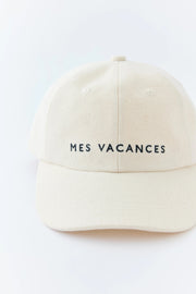 【会場販売/お渡し】キャンバスロゴキャップ - MES VACANCES