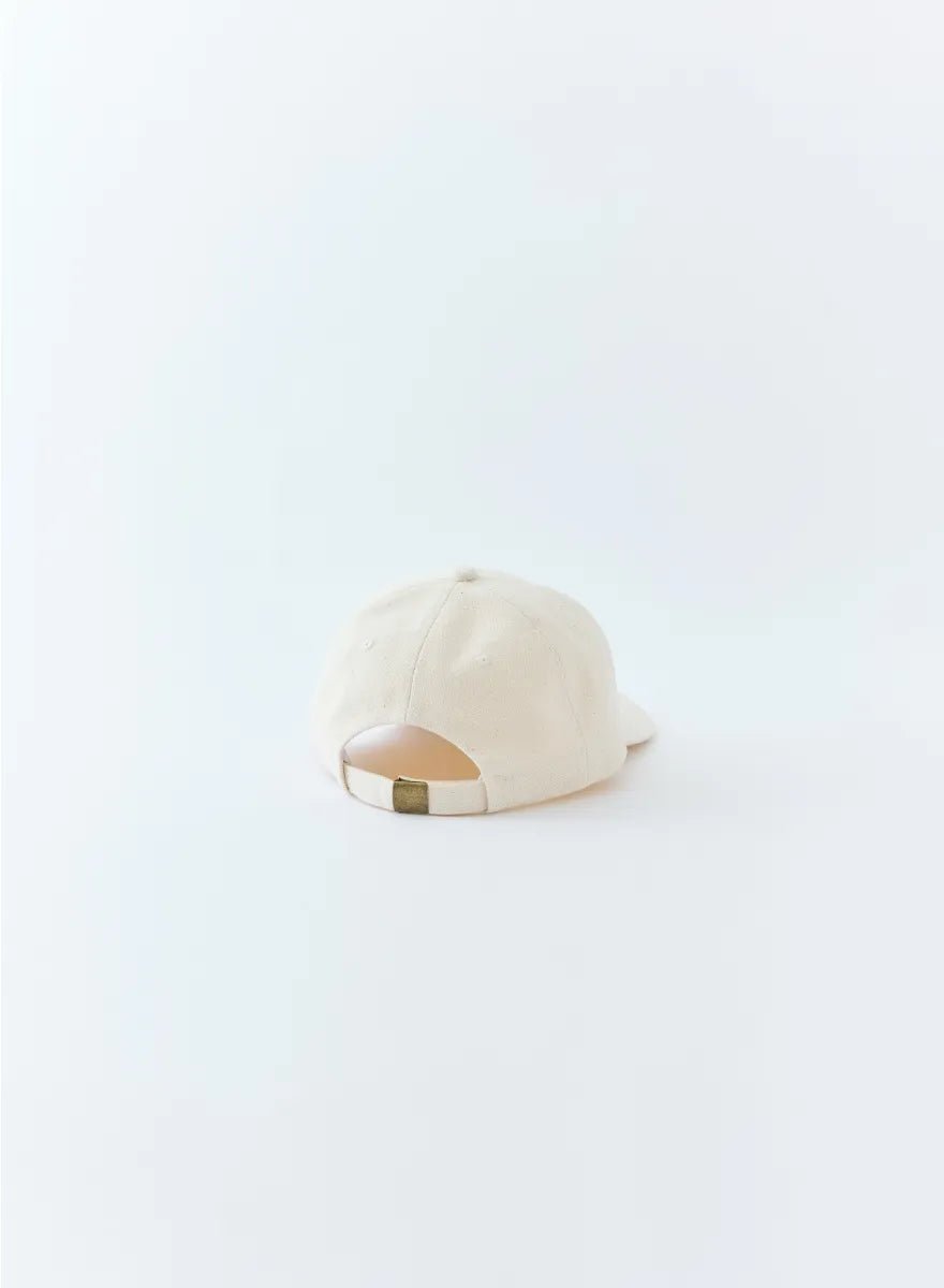 Moonlight Gear キャップ ホワイト/ベージュ Leather tag cap - SORA TO CHI ソラトチ