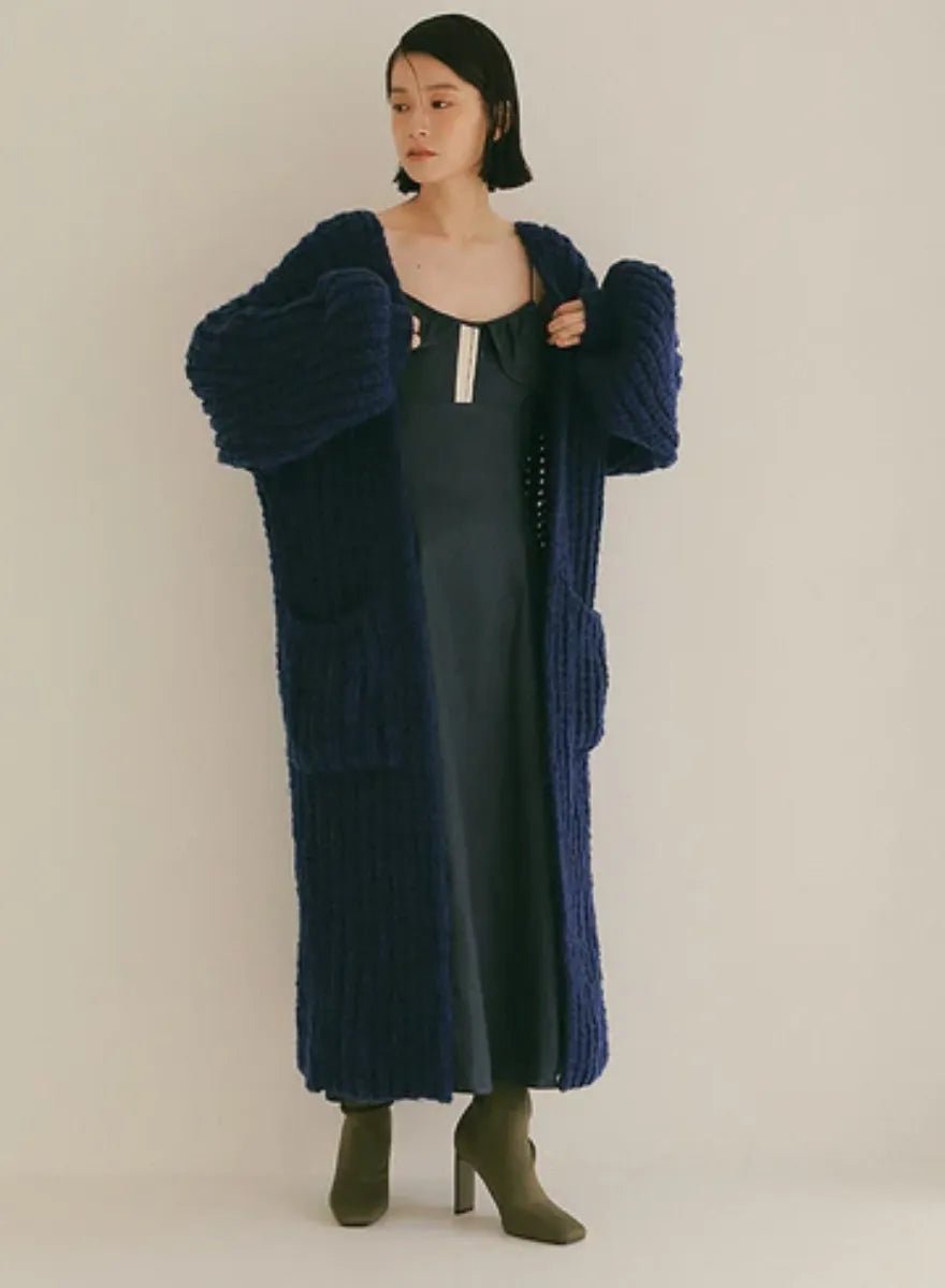 ローゲージハンドニットガウン – MES VACANCES