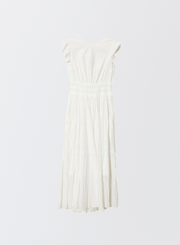 コットンリネンバックリボンワンピース - MES VACANCES