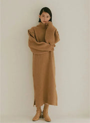 Recycle wool 2wayニットドレス - MES VACANCES