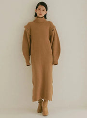 Recycle wool 2wayニットドレス - MES VACANCES