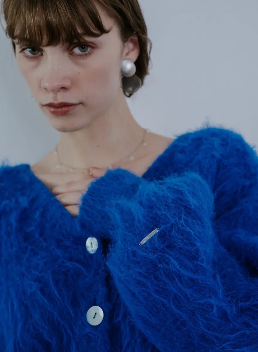 SET] 2wayファーニットカーディガン＋ツイーディーニットパンツ – MES