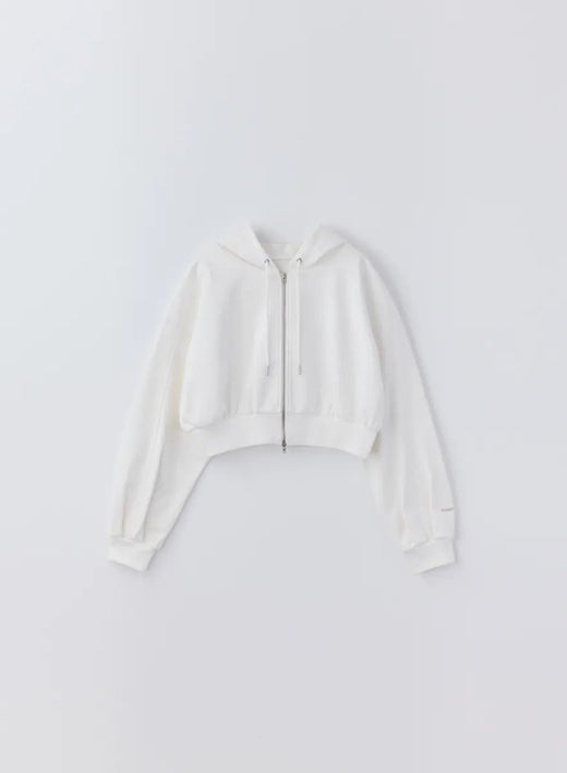 コクーンショートスウェットパーカー (White / Free)