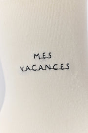 【ギフトSET】オーガニックコットンロゴ刺繍ソックス - MES VACANCES