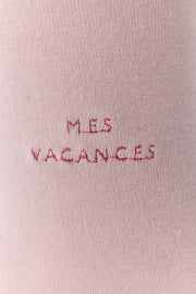 【ギフトSET】オーガニックコットンロゴ刺繍ソックス - MES VACANCES