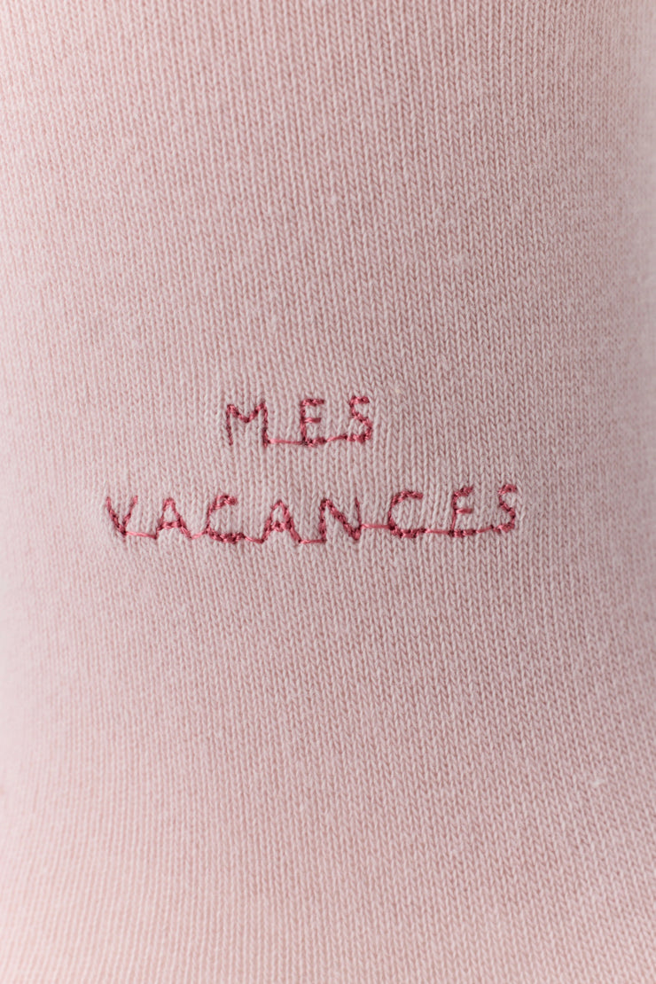【ギフトSET】オーガニックコットンロゴ刺繍ソックス - MES VACANCES