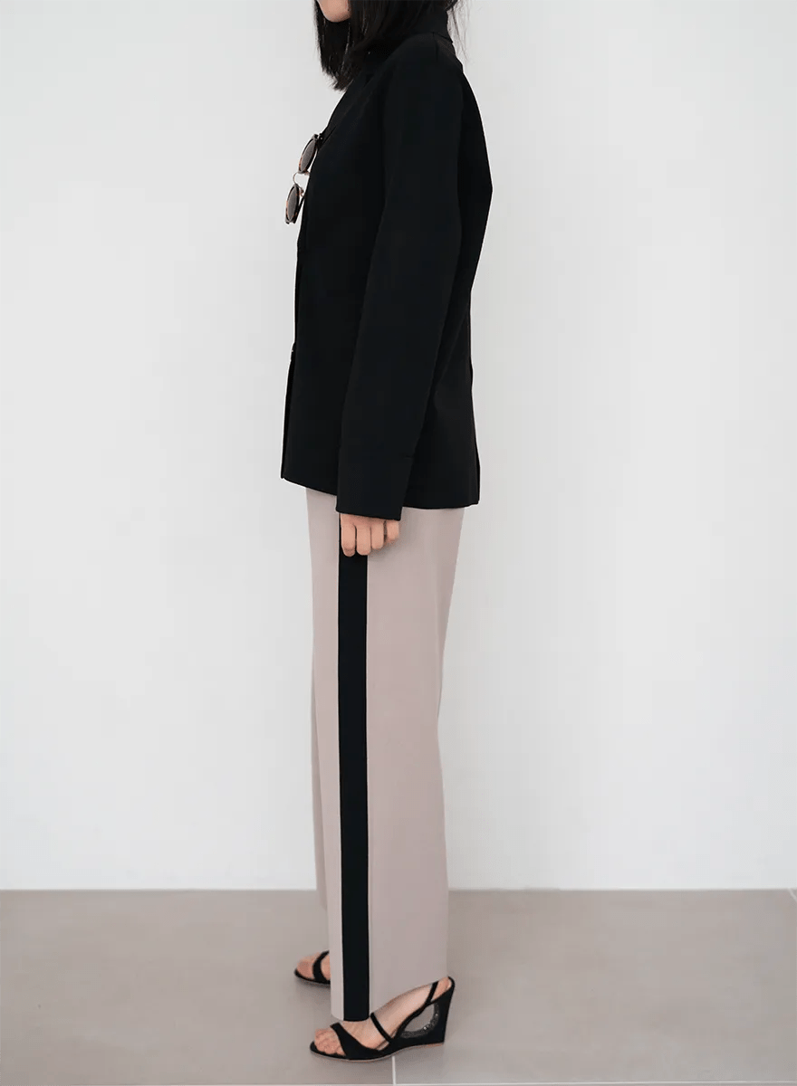 naptime ニットパンツsize:S SET]ダブルニットジャケット+サイドラインニットパンツ – MES