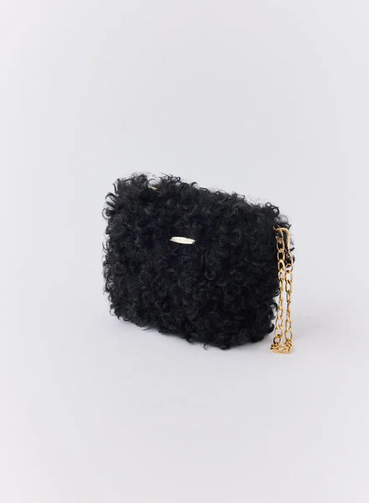 エコカールファーポーチ (Black)