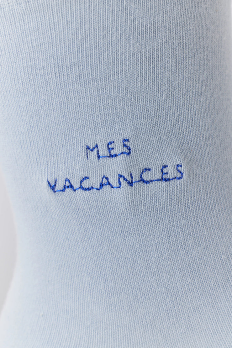 【ギフトSET】オーガニックコットンロゴ刺繍ソックス - MES VACANCES