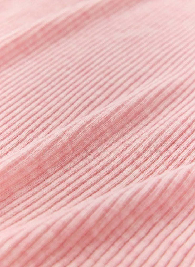 [SET] シルクリブタートルトップス＋ツイーディーニットパンツ - MES VACANCES