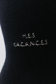 【ギフトSET】オーガニックコットンロゴ刺繍ソックス - MES VACANCES