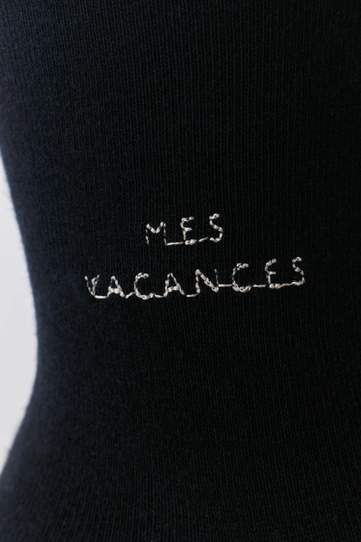 【ギフトSET】オーガニックコットンロゴ刺繍ソックス - MES VACANCES