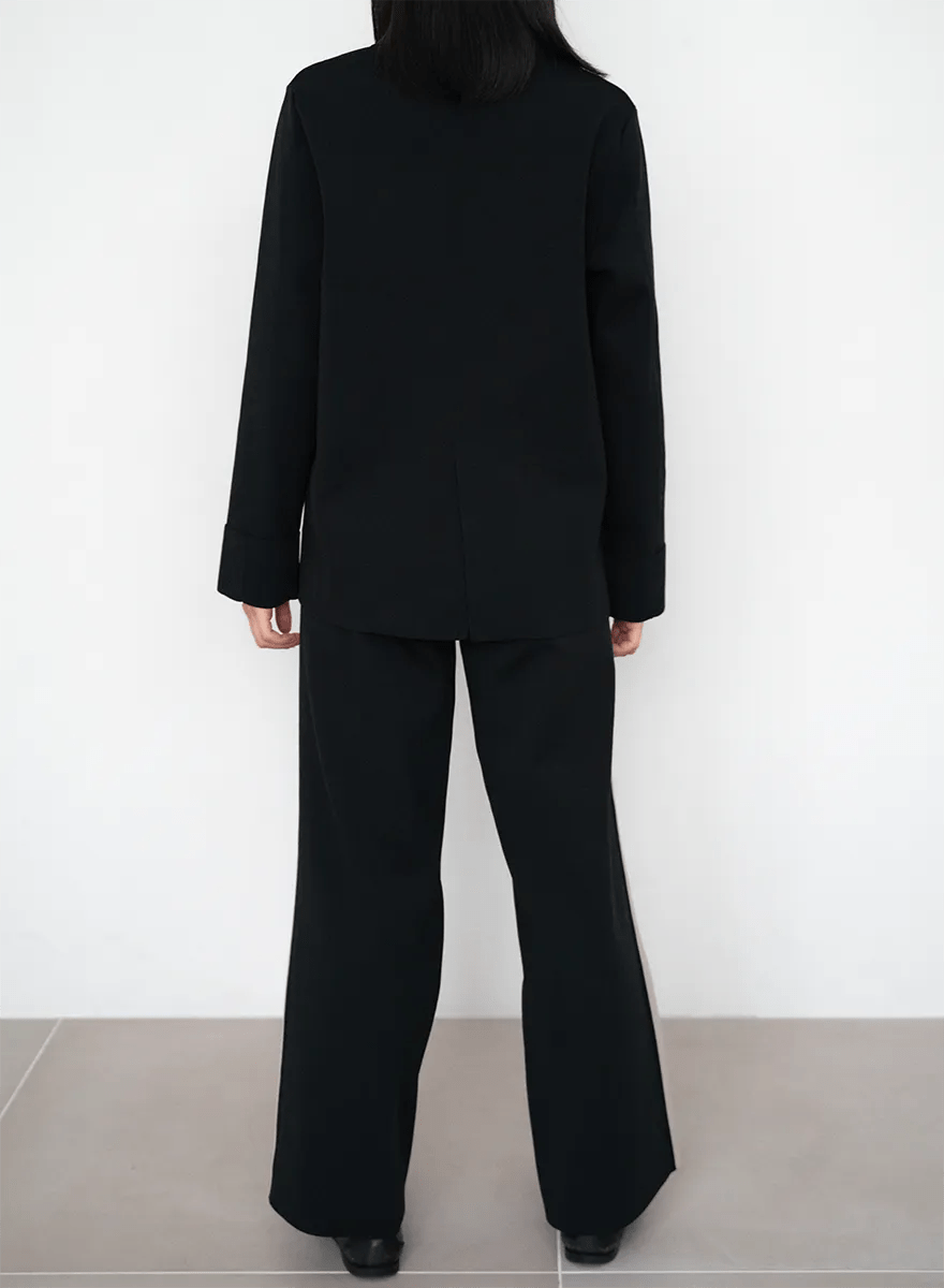 SET]ダブルニットジャケット+サイドラインニットパンツ – MES