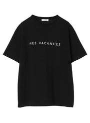 [set]【MES VACANCES×airCloset24SS】<br>Botanical Dye ロゴTシャツ(BLACK)<br>サテンエスカルゴスカート(BLACK) - MES VACANCES