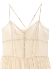 [set]【MES VACANCES×airCloset】<br>ヒヤシンススリーブニット(WHITE)<br>ロングドレス(IVORY) - LES TROIS GRACES