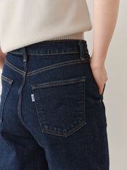 [SET]フラワーペタルブラウス+【MES VACANCES×EDWIN】 CO:RE DENIM ワイドパンツ Indigo - MES VACANCES