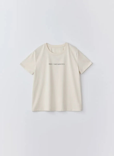 [SET]サマーロゴTシャツ+ツインフェイスエレガントパンツ - MES VACANCES