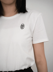 [2SET]ロゴ刺繍Tシャツ（WHITE / BLACK）