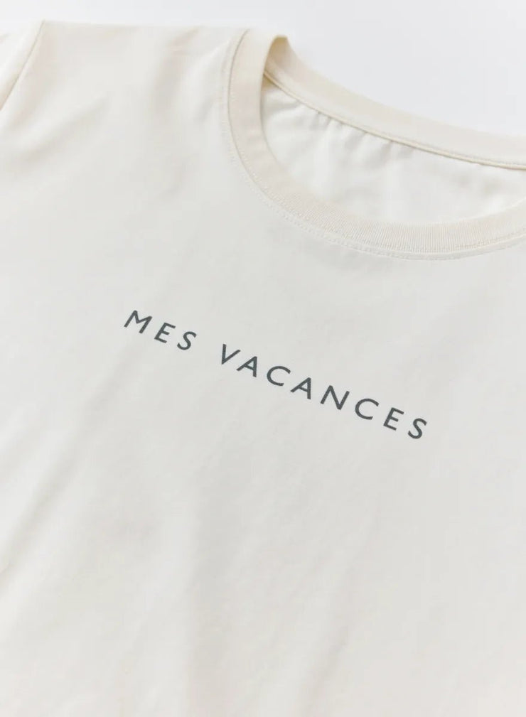 サマーロゴTシャツ - MES VACANCES