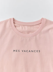 サマーロゴTシャツ - MES VACANCES