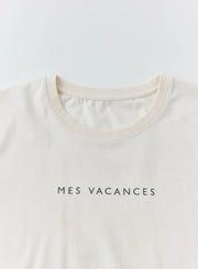 サマーロゴTシャツ - MES VACANCES