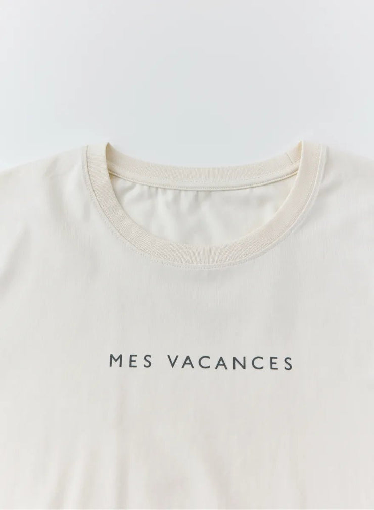 サマーロゴTシャツ - MES VACANCES